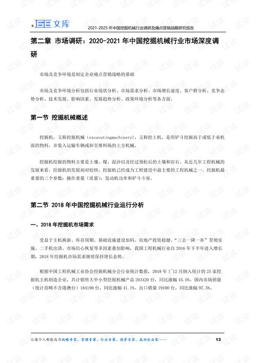 2021 2025年中国挖掘机械行业调研及痛点营销战略研究报告.pdf